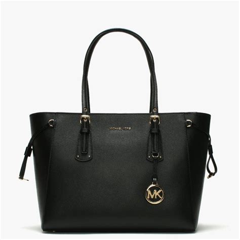 michael kors bags black|michael kors black tote bag.